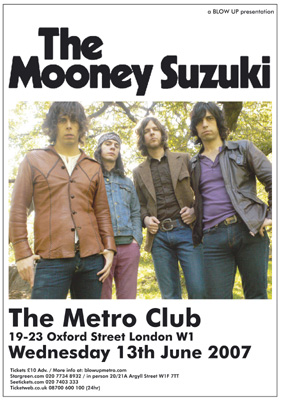 Mooney Suzuki live at the Blow Up Metro Club London