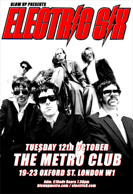Electric Six live at the Blow Up Metro Club London